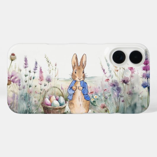 Coques Case-Mate iPhone lapin de Pâques (Verso (horizontal))