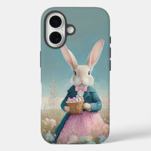 Coques iPhone 16 Lapin de Pâques avec oeufs de Pâques Joyeux Pâques