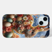 Coques Case-Mate iPhone Lapin de Pâques Blossom (Verso (horizontal))