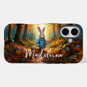 Coques iPhone 16 Lapin de Pâques dans la forêt
