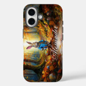 Coques Case-Mate iPhone Lapin de Pâques dans la forêt (Verso)