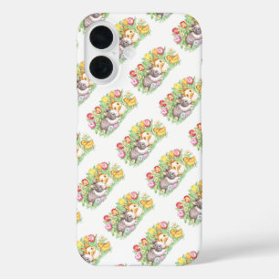 Coques iPhone 16 Lapin de Pâques de vacances de printemps