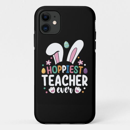 Coques Case-Mate iPhone Lapin de Pâques d'école du professeur le plus heur (Dos)