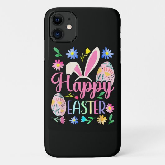 Coques Case-Mate iPhone Lapin de Pâques drôle visage de lapin (Dos)