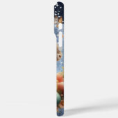 Coques Case-Mate iPhone Lapin de Pâques en fleurs (Verso / Gauche)