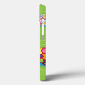 Coques Case-Mate iPhone Lapin de Pâques jouant avec des oeufs peints (Verso / Gauche)