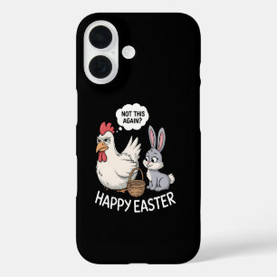 Coques iPhone 16 Lapin de Pâques Joyeux Poulet Lapin Pas Encore Ça