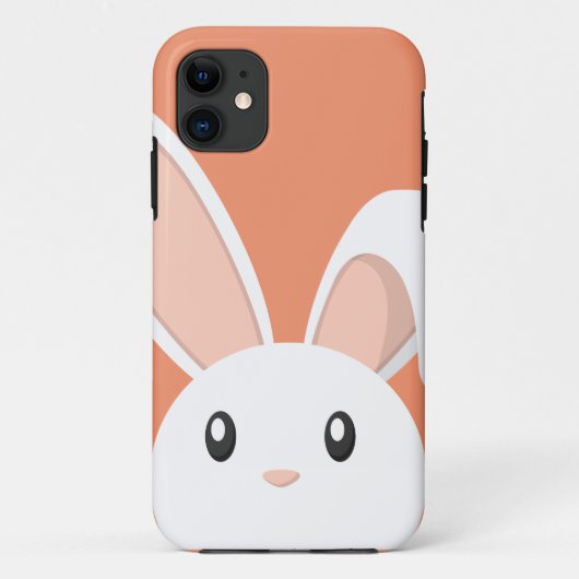 Coques Case-Mate iPhone Lapin de Pâques piaulant (Dos)