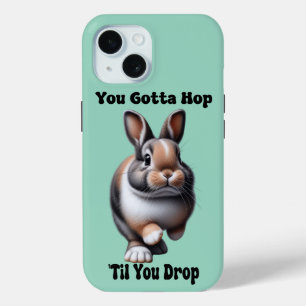 Coque Pour iPhone 15 Lapin de saut mignon
