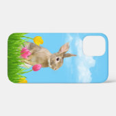 Coques Case-Mate iPhone Lapin en Tulipes (Verso (horizontal))
