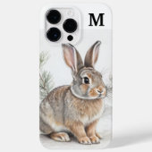 Coques Case-Mate iPhone Lapin et pin monogramme  (Verso)
