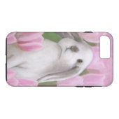Coques Case-Mate iPhone Lapin et tulipes (Dos (Horizontal))