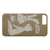Coques Case-Mate iPhone Lapin/folie de bavardage (Dos (Horizontal))