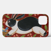 Coques Case-Mate iPhone Lapin Folk (Verso (horizontal))