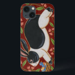 Etui iPhone Case-Mate Lapin Folk<br><div class="desc">Obtenez cette oeuvre d'art moderne aujourd'hui avec un arrière - plan marron et rouge. Cette oeuvre d'art contient un lapin noir et blanc qui semble courir. Les détails de cette image sont très nets et très vifs. C'est une oeuvre d'art contemporain qui conviendra parfaitement à tous les thèmes folkloriques que...</div>
