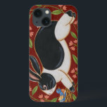 Etui iPhone Case-Mate Lapin Folk<br><div class="desc">Obtenez cette oeuvre d'art moderne aujourd'hui avec un arrière - plan marron et rouge. Cette oeuvre d'art contient un lapin noir et blanc qui semble courir. Les détails de cette image sont très nets et très vifs. C'est une oeuvre d'art contemporain qui conviendra parfaitement à tous les thèmes folkloriques que...</div>