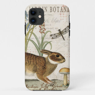 Coque Case-Mate Pour iPhone lapin français vintage moderne dans le jardin