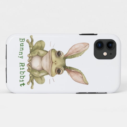 Coques Case-Mate iPhone Lapin Grenouille Lapin Flexible Oreilles Toad Drôl (Dos (Horizontal))