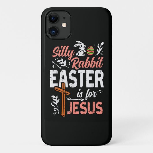 Coques Case-Mate iPhone Lapin idiot chrétien Pâques pour Jésus (Dos)