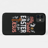 Coques Case-Mate iPhone Lapin idiot chrétien Pâques pour Jésus (Dos (Horizontal))