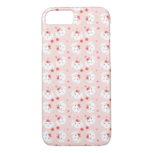 Case-Mate iPhone Case Lapin Lapin Fleur Motif rose