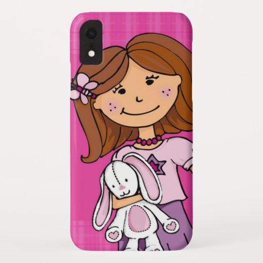 Coques Case-Mate iPhone lapin lapin Girlie serrer le graphique rose (Dos)