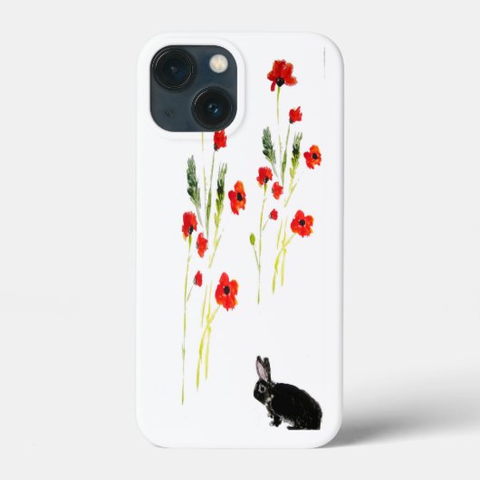 Coques Case-Mate iPhone Lapin Lapin Roux Lapin Floral (Verso)