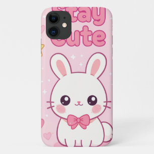 Case-Mate iPhone Case Lapin Rose Mignon Reste Mignon Anime Esthétique iP