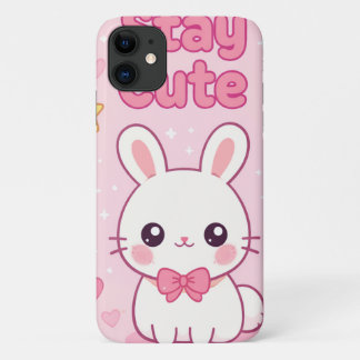 Case-Mate iPhone Case Lapin Rose Mignon Reste Mignon Anime Esthétique iP