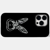 Coques Case-Mate iPhone Lapin tribal noir et blanc (Verso (horizontal))