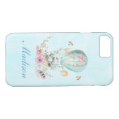 Coques Case-Mate iPhone Lapin Whimsical Riding dans un ballon à air chaud (Dos (Horizontal))
