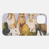 Coques Case-Mate iPhone Lapins chanceux (Verso (horizontal))