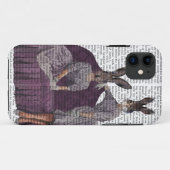 Coques Case-Mate iPhone Lapins en violet.png (Dos (Horizontal))