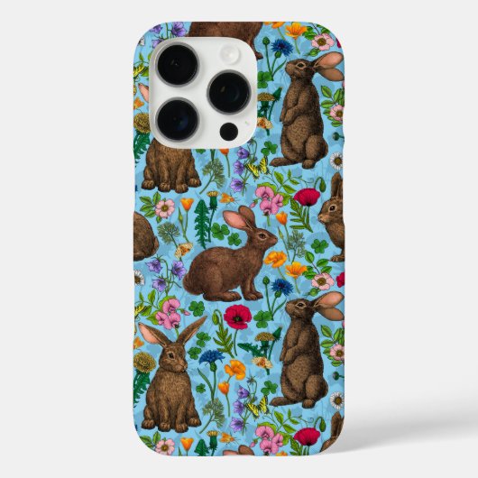 Coques Case-Mate iPhone Lapins et fleur sauvage (Verso)