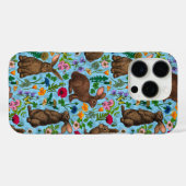 Coques Case-Mate iPhone Lapins et fleur sauvage (Verso (horizontal))