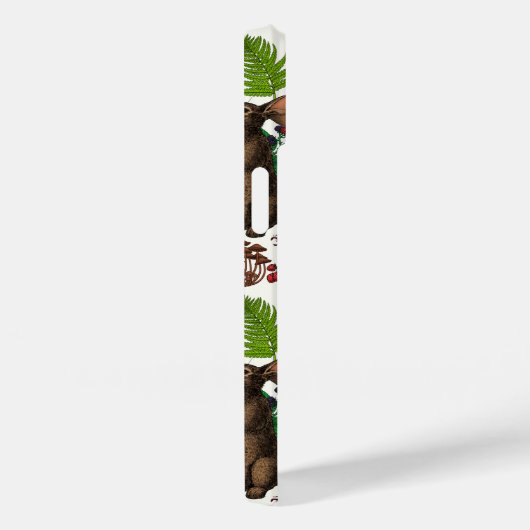 Coques Case-Mate iPhone Lapins et flore boisée 4 (Verso / Droite)