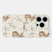Coques Case-Mate iPhone Lapins Fleurs de Marguerite (Verso (horizontal))