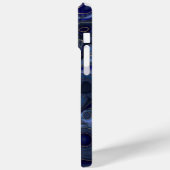 Coques Case-Mate iPhone Lapis Lazuli Monogramme (Verso / Gauche)