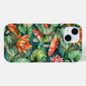 Coques Case-Mate iPhone L'aquarelle Koi et la nappe d'eau à peine là (Verso (horizontal))