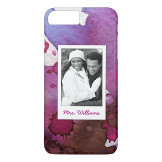 Coque Case-Mate Pour iPhone L'aquarelle pourpre | ajoutent la photo