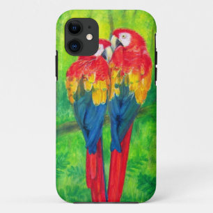 Coques Pour iPhone L'ara d'oiseaux d'amour Parrots le cas de l'iPhone