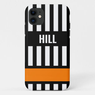 Case-Mate iPhone Case L'arbitre de hockey sur glace Zebra Stripe personn
