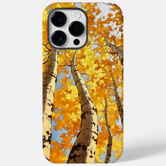 Coques Case-Mate iPhone L'arbre d'or en automne (Verso)