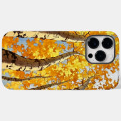 Coques Case-Mate iPhone L'arbre d'or en automne (Verso (horizontal))