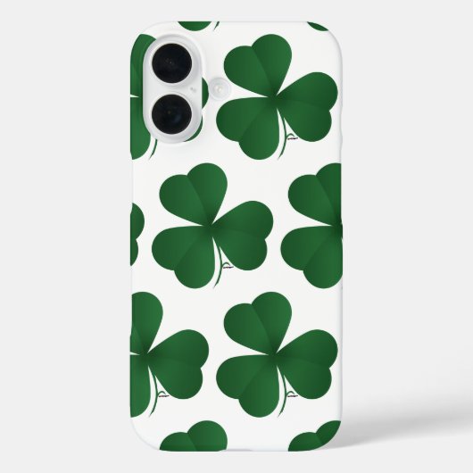 Coques Case-Mate iPhone Large Shamrock (Verso)