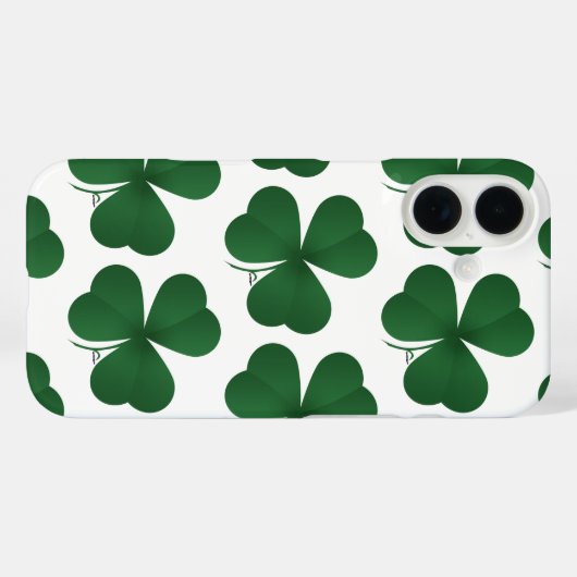 Coques Case-Mate iPhone Large Shamrock (Verso (horizontal))
