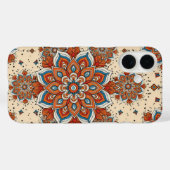 Coques Case-Mate iPhone large, symmetrical mandala design (Verso (horizontal))