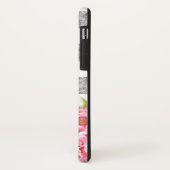 Coques Case-Mate iPhone L'argent floral rose d'aquarelle barre le (Dos/Gauche)