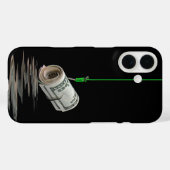 Coques Case-Mate iPhone L'argent sur un crochet de poisson (Verso (horizontal))