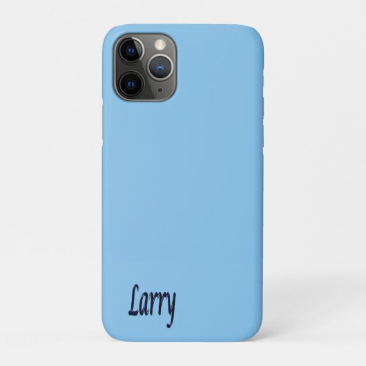 Coques Case-Mate iPhone Larry Name Sur Misty Blue, (Dos)